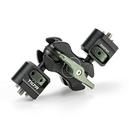 Tilta Mini Articulating Arm | Mount Camera Accessories with 1/4"-20 to 1/4"-20 (with Locating Pins) Connectors (Others Available Separately) | TA-MAA | 2 Ball Heads, 1/4-20 with Retractable Locating Pins, Aluminum, 9.9 Lb Load Capacity