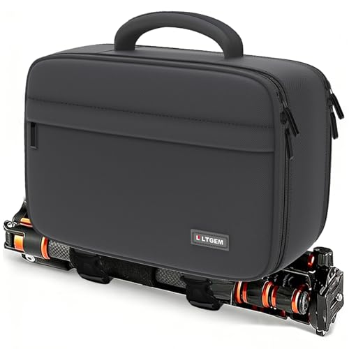 LTGEM Camera Bag Compatible with Canon/Sony/Nikon DSLR Camera, Camera Sling Bag Double-sided Opening for Travel, with Tripod Strap, Shoulder Strap and 6 Divider(Gray) - color: Gray