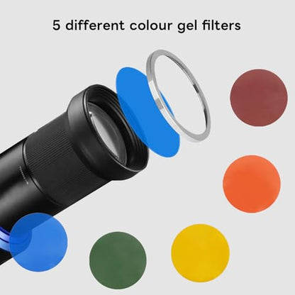 Bowens Mount Optical Snoot for Aputure/GODOX/NEEWER Cob Light, Photography Spotlight Projector Conical Snoot,Compatible with Aputure Amaran 150/300c,600x Pro,Godox SL60 etc - size: Bowens Mount