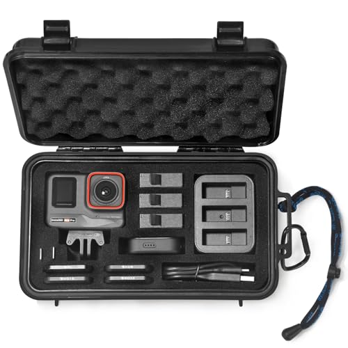 Lekufee Travel Waterproof Hard Case Compatible with Insta360 Ace Pro 2/Insta360 Ace Pro/Insta360 Ace Action Camera and Accessories(Case Only)