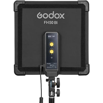 Godox FH50R Ultra-Thin Flexible LED Soft Light Panel, 2500~10000K CRI97+, APP Control, Handheld RGB Video light with AD-E2 Flash Holder Metal Bracket, Carry Bag for YouTube Studio Photography Shooting - color: FH50R(2500~10000K)