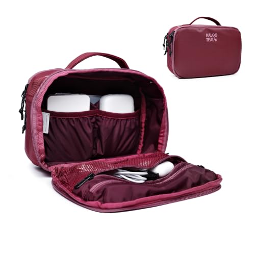 Accessories Bag & Tech Pouch | Organizer for Cables, Electronics & Everyday Essentials, Water-Repellent, Dual-Sided Padded - color: Valkyrie