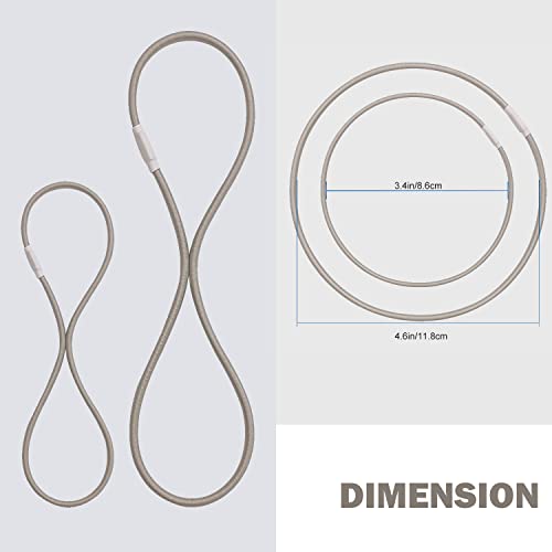 Universal Elastic Bands Replacement, Anti-Aging Rubber Ring for Microphone Shock Mount Holder Clamp Clip, Set of 4 (Gray) - color: Gray