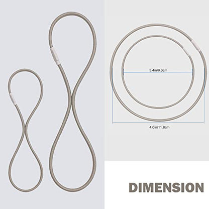 Universal Elastic Bands Replacement, Anti-Aging Rubber Ring for Microphone Shock Mount Holder Clamp Clip, Set of 4 (Gray) - color: Gray
