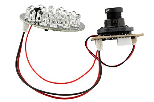 ELP 2mp Night Vision USB Camera Module Ir Infrared with Microphone for Computer Mini 1080P H.264 PC Security Camera Audio Video UVC USB2.0 Webcam Board CMOS AR0330 Lightburn Laser Camera for Laptop - size: Infrared lens