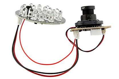 ELP 2mp Night Vision USB Camera Module Ir Infrared with Microphone for Computer Mini 1080P H.264 PC Security Camera Audio Video UVC USB2.0 Webcam Board CMOS AR0330 Lightburn Laser Camera for Laptop - size: Infrared lens