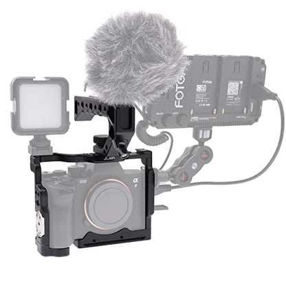 A7 IV Cage Support, Hersmay Camera Cage with Top Handle for Sony A7 IV / A7S III Full Frame mirrorless Camera - size: For Sony A7IV/ A7SIII