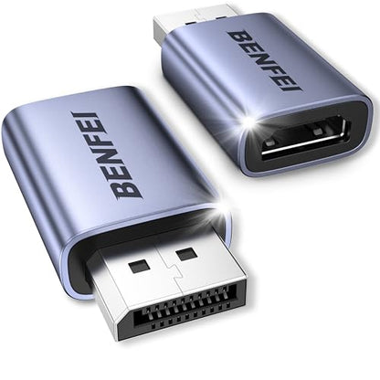 BENFEI 4K DisplayPort to HDMI Adapter 2-Pack, Unidirectional DP 1.2 Computer to HDMI 1.4 Screen Converter Male to Female - Compatible with Laptop, Desktop, Monitor, HDTV, AMD/NVIDIA Graphics