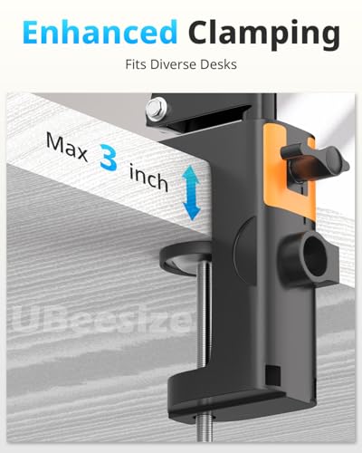 UBeesize Overhead Phone Mount, Flexible Webcam Arm with Phone Holder and Ball Head, Overhead Tripod for Phone Drawing Live Streaming Cooking Flat Photography