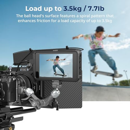 SMALLRIG 7" Rosette Magic Arm, HawkLock H21 Quick Release Structure, w 1/4"-20 Screws and Anti-Twist Pins, for Monitors, Lights, Max Load Cpacity 3.5kg - size: 7" (HawkLock)