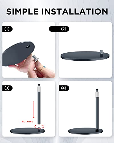 Webcam Stand, Light Stand Tripod with 360° Rotatable Ballhead for DSLR Camera, Ring Light, Webcam, Desktop Tripod for Video Recording, Shooting, Game Streaming, YouTube - size: 11.8‘’-23.6‘’ Q