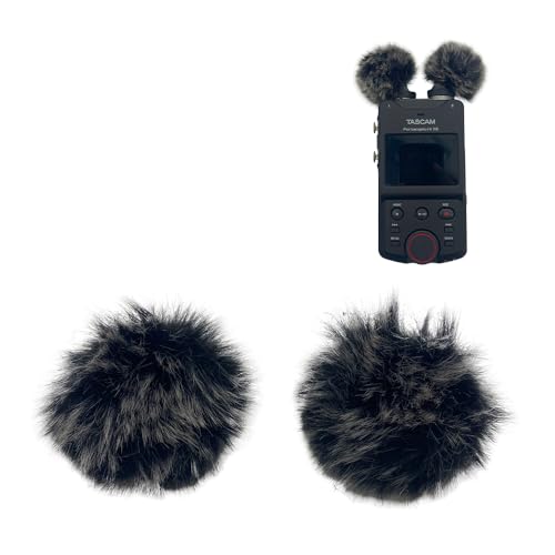 Dead Cat Wind Muff Pop Filter For Tascam X6 X8 Headset Windscreen Microphone Foam Covers For Tascam X6 X8 (Black and White) - color: Black and White