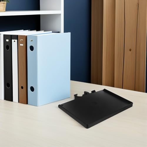 KESYOO Tray for Microphone Stand Clamp for Tubes 25 mm Black Shelf for Sound Card Desktop Organizer for Streaming and Recording Pack 2 Pieces
