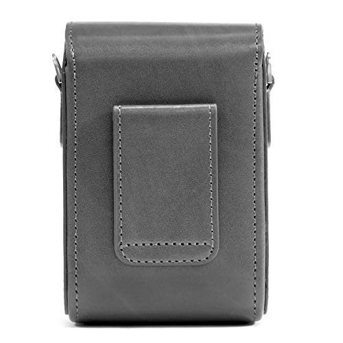 MegaGear MG1215 Leather Camera Case with Strap compatible with Canon PowerShot G7 X Mark III, G7 X Mark II, G7 X - Gray - color: Gray