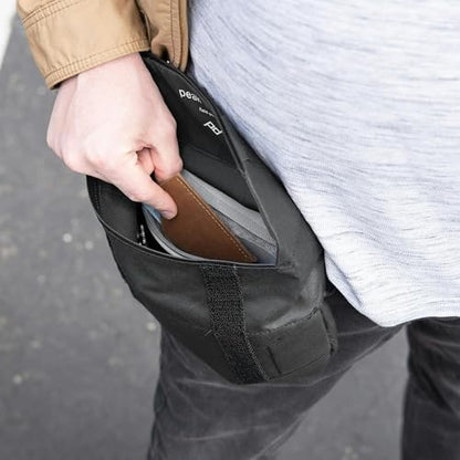 Peak Design Field Pouch V2, Black, 2-in-1 Organizer and Sling Bag, Adjustable Shoulder Strap and Integrated Belt Loops, Weatherproof Nylon Canvas, Organizer Pouch or Carry Bag for Men and Women