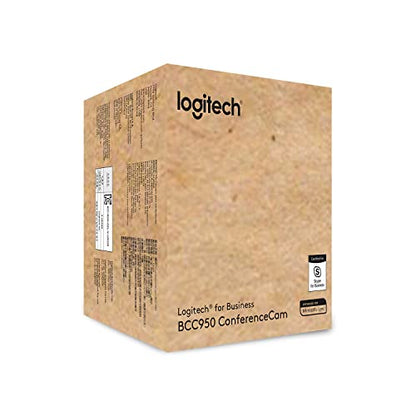 Logitech BCC950 Desktop Conferencing Solution, Full HD 1080p B23 Calling, Hi-Definition Webcam, Speakerphone with Noise-Reducing Mic, for Skype, WebEx, Zoom PC/Mac/Laptop/MacBook - Black