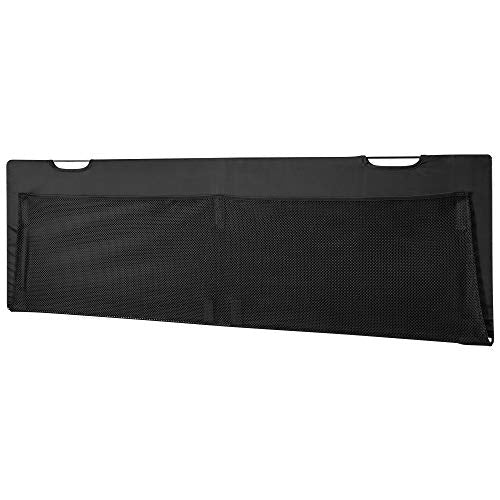 Mount-It! Under Desk Privacy Panel for Sit Stand Workstations [41 Inches Wide], with Cable Management and Organizer Pockets, Modesty Desk Skirt for Home and Office (Black) - size: 41 Inches