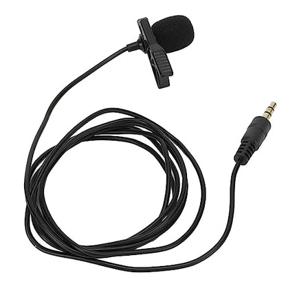 ZJchao Lavalier Microphone with Noise Reduction for Clear Streaming and Live Recording, Compact ClipOn Design for Wide Compatibility