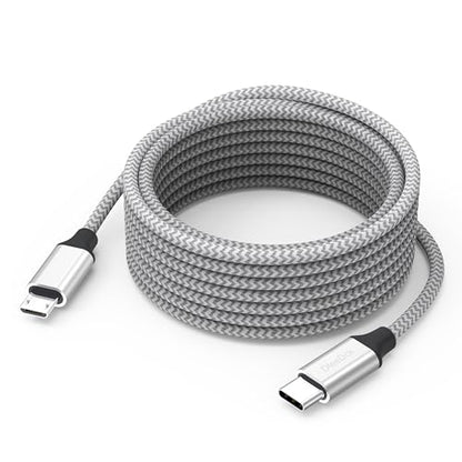 Micro USB Cable 20 Ft Extra Long Charging Cord for PS4 Controllers Xbox Old Kindle Android Phones Camera - size: 20 Feet