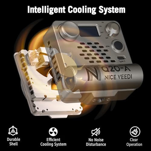 NiceVeedi Pocket RGB Fill Light, Portable Bi-Color Handheld Light, 2700K-6500K, CRI 95+, 12 Effects, 5000mAh Battery with Fast Charging Spotlight for Photography/Vlog/YouTube/Tiktok/Ins