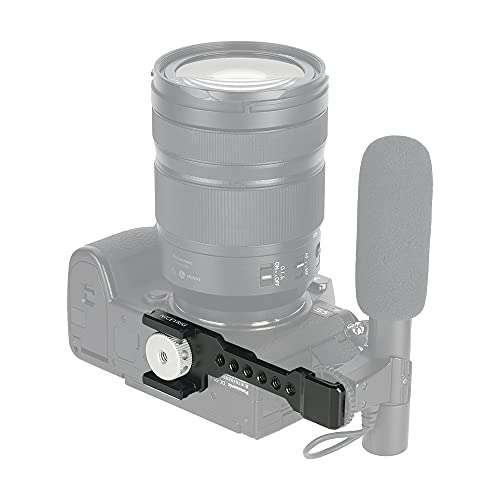 NICEYRIG Cold Shoe Mount Extension Bracket with Quick Release Plate for Arca-Standard Dovetail, DSLR Camera and Tripod Adapter Shoe Mount Cheese Bar for Microphone Flash LED Light - 433