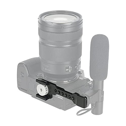 NICEYRIG Cold Shoe Mount Extension Bracket with Quick Release Plate for Arca-Standard Dovetail, DSLR Camera and Tripod Adapter Shoe Mount Cheese Bar for Microphone Flash LED Light - 433