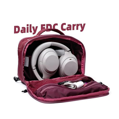 Accessories Bag & Tech Pouch | Organizer for Cables, Electronics & Everyday Essentials, Water-Repellent, Dual-Sided Padded - color: Valkyrie