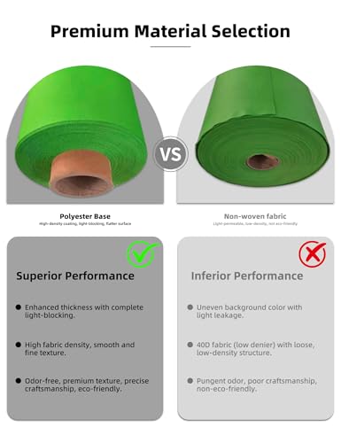 78.7 x 82.7in Large Collapsible Green Screen Backdrop,Portable Retractable Photo Background Chroma Key Panel with Stand Photography Backdrops for Video Conference,Photographic Studio,TikTok