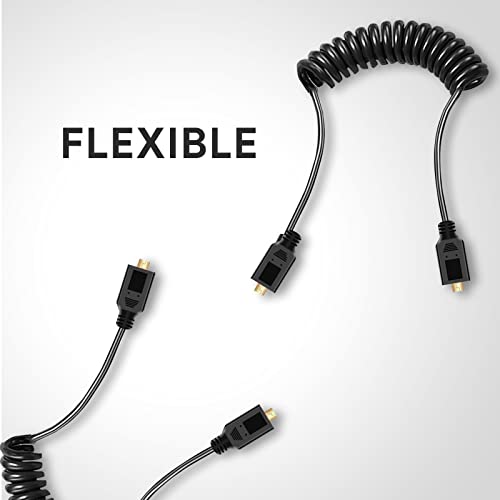 UCEC 11.81"/30cm Coiled Micro HDMI to Micro HDMI Cable for Gopro Cameras Small HD Monitors - color: Micro to Micro