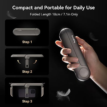 SmallRig P20 Foldable Universal Phone Cage, Smartphone Video Rig Filmmaking Vlogging Case Stabilizer for Videomaker Video-grapher for iPhone 17 16 15 14 13 for Samsung and Other Android Phones - 4047