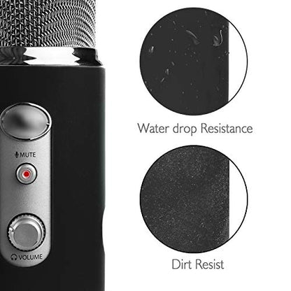 YOUSHARES Blue Yeti Protector - Full Protection Silicon Cover for Yeti & Yeti Pro Microphone (Blackout) - color: black