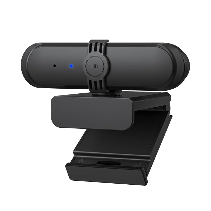 1080P Webcam with Microphone for Video Calling/Meetings/Teaching, HD 30fps Web Camera with Sliding Privacy Cover, USB-A Cable, for Zoom/Skype/Facetime, Laptop/Desktop/PC