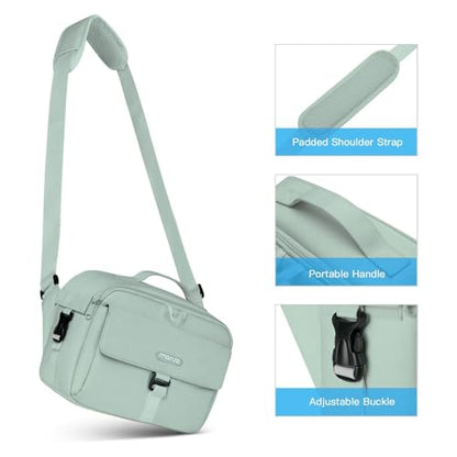 MOSISO Camera Shoulder Bag Case Crossbody Sling Purse, DSLR/SLR/Mirrorless Compact Padded Photography Handbag with Rain Cover Compatible with Canon/Nikon/Sony Cameras and Lenses, Antique Green - color: Antique Green