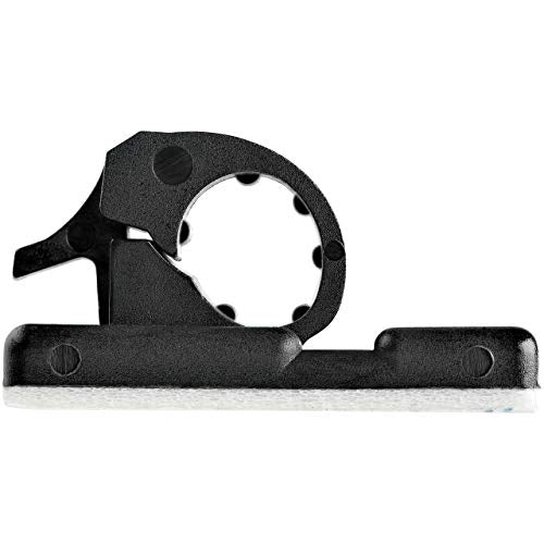 StarTech 100 Adhesive Cable Management Clips, Black, TAA, Sticky (CBMCC1) | Nylon Self Adhesive Clamp UL/94V-2 Fire Rated, Network/Ethernet/Office Desk/Computer Cord Organizer, Wire Holders - size: Small | 0.21 in. max. diameter