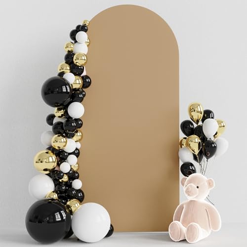 Wokceer 6FT Wedding Arch Backdrop Cover Spandex Fitted Wedding Arch Stand Covers Round Top Chiara Backdrop Cover for Birthday Party Ceremony Banquet Decoration Khaki - color: Khaki, size: 6 FT