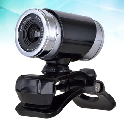 NOLITOY 720p USB Webcam with Microphone for Live Streaming and Online Classes, Clip-on Computer Camera for Desktop and Laptop, Black, Suitable for Video Conferencing and Teaching
