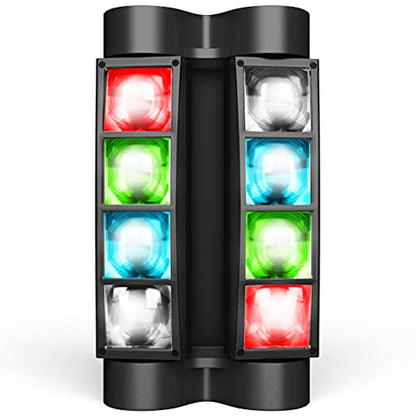 BETOPPER Stage Light, Moving Head DJ Light for Parties, RGBW 8x3W Spider LED Light, Sound Activated & DMX-512 Control for Party, Pub, Club, Wedding Event, Carnival Festival, Disco Stage Lighting