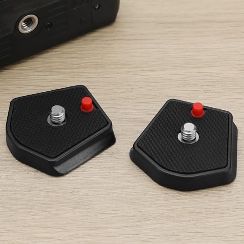 2Pcs 785PL Quick Release Plate 1/4inch Screw Compatible with Manfrotto Modo 715B 715SHB 718B 718SHB 7321YB 785B 785SHB Models for Universal Tripod SLR Camera