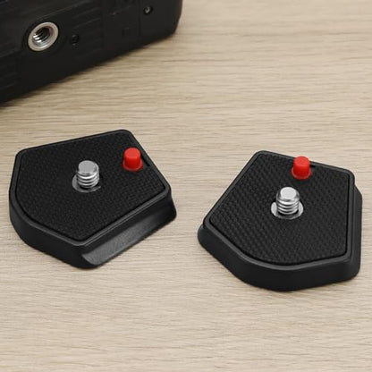 2Pcs 785PL Quick Release Plate 1/4inch Screw Compatible with Manfrotto Modo 715B 715SHB 718B 718SHB 7321YB 785B 785SHB Models for Universal Tripod SLR Camera