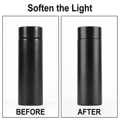Cosmos 2 Pack Mini Photography Light Reflector Umbrella 20 Inch/ 50cm Diameter White Translucent Soft Umbrella Photography Photo Video Studio Mini Lighting Diffuser for Shooting (Bracket NOT Included)