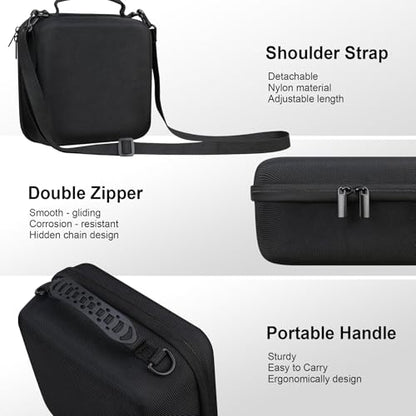 RAIALL Camera Case for Sony Alpha ZV-E10/a6000/a6100/a6400/a6600/a6700/ Sony Alpha 7 II IV/ZV-E10 II Mirrorless Digital Camera and Lens, Hard Travel Bag with a Shoulder Strap and 3 Dividers, Black - color: Black