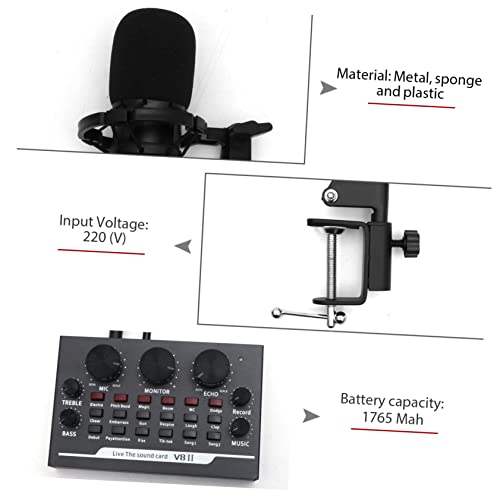 BESPORTBLE 11 Pcs Kit with Bracket Professional Webcast Equipment for Mobile and Computer Streaming Sound for Recording Use