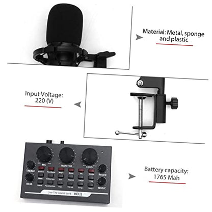 BESPORTBLE 11 Pcs Kit with Bracket Professional Webcast Equipment for Mobile and Computer Streaming Sound for Recording Use