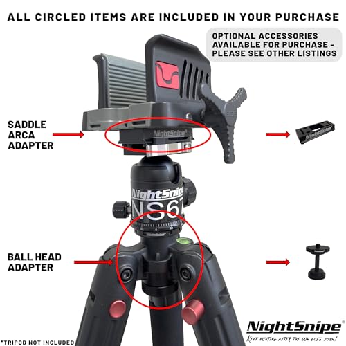BOG DeathGrip Ball Head Conversion Kit | Ball Head Adapter + Arca-Swiss Saddle Mount | for use with BOG DeathGrip Tripod