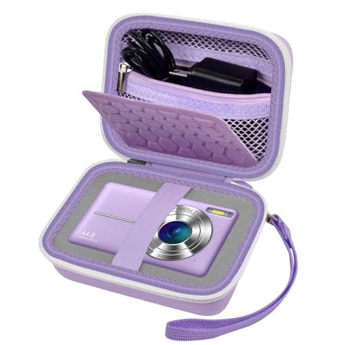 Comecase Carrying & Protective Case for Digital Camera, for CAMKORY/for Kodak Pixpro/for Canon PowerShot ELPH 180/190 / for Sony DSCW800 DSCW830 Cameras for Travel - Purple - color: Purple