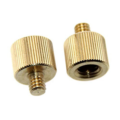 CAMVATE 3/8"-16 Female to 1/4"-20 Male Screw Adapter for tripod(2 Pieses)
