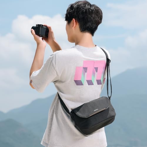 ULANZI Camera Bag, SLR/DSLR Camera Case Professional, Crossbody Photography Small Bag Fashion, Shoulder Bag for Women and Men Compatible for Sony Canon Nikon Mirrorless Camera Lightweight Black - size: Black 3-4 L