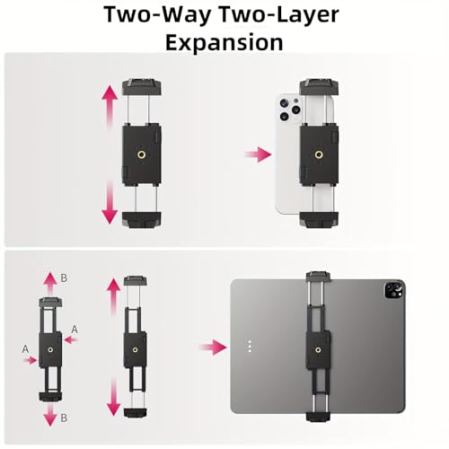 PrecisionMaster Golf Tripod - Heavy Duty Aluminum Base with iPad Pro Compatible, 52" Adjustable with Magnetic Mount, Golf Swing Analysis, Ideal for Golfers, Beginners - color: iPad Mount & Magnetic