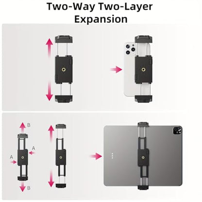 PrecisionMaster Golf Tripod - Heavy Duty Aluminum Base with iPad Pro Compatible, 52" Adjustable with Magnetic Mount, Golf Swing Analysis, Ideal for Golfers, Beginners - color: iPad Mount & Magnetic