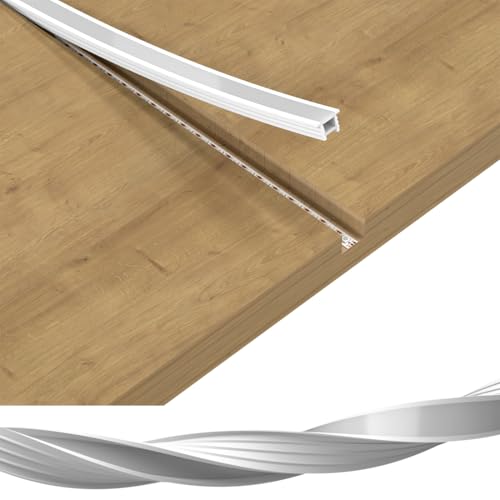 BTF-LIGHTING Silicone LED Channel System 32.8Ft for ≤6mm Width LED Strip | Flexible LED Neon Rope Channel Diffuser, Spotless Milky White Cover for Kitchen Cabinet, Rooms, and Patio(No LED Strip) - size: 32.8FT, style: 10X10mm